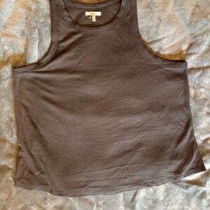 Maurices Gray Ribbed Tank Top